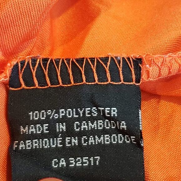 Sligo Golf Polo Shirt Men's M ? Orange Logo Collared Short Sleeve Contrast Trim - Picture 7 of 7